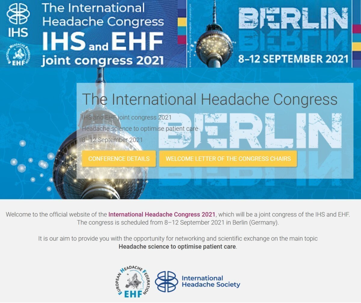 The International Headache Congress/IHS and EHF joint congress 2021